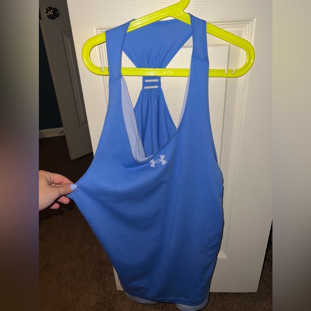 Underarmour girls yxl double tank tops (3)
